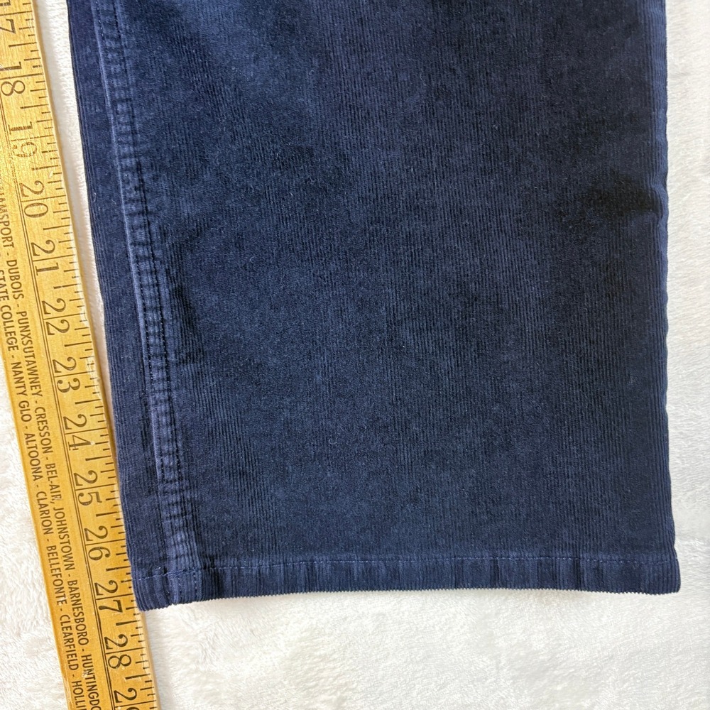 Vineyard Vines Corduroy Pants Womens 35 Navy Blue Excellent Straight Leg Stretch - Picture 5 of 12